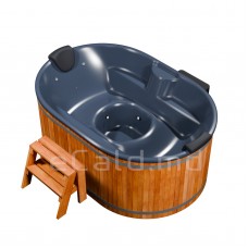 Купель из стекловолокна, Офуро /190x130x100 Серый