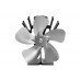 Ventilator cu 5 pale, argintiu