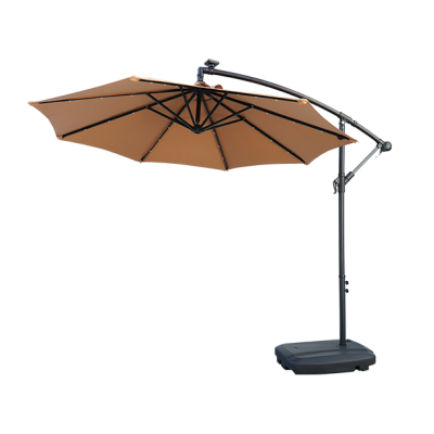 Umbrelă rotundă cu deviere laterală si iluminare NetSpa