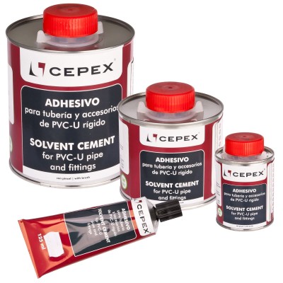 Adeziv PVC pentru lipirea tevilor si fitingurilor PVC, Cepex