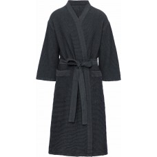 Банный халат RENTO Kenno-черный/серый  L/XL
