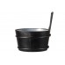 Caldare pentru sauna "Black" din lemn/plastic 4L.