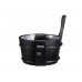 Caldare pentru sauna "Black" din lemn/plastic 4L.