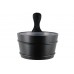 Caldare pentru sauna "Black" din lemn/plastic 4L.