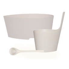 SET Lingura-Caldare-Cadită RENTO Pisara (ALB) 