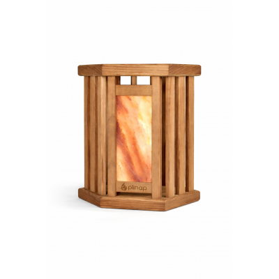 Абажур угловой с гималайской солью  WoodPlin PS1TSH